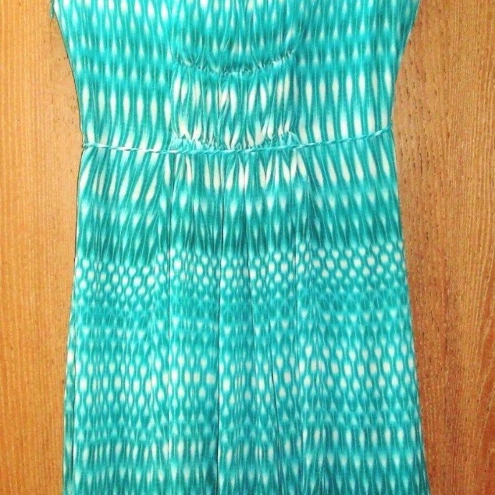 Calvin Klein 6 fit & flare Teal Spring Summer Dress - Picture 7 of 9
